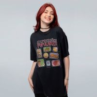 CAMISETA OVERSIZED PRETA - EXPRESSÕES POPULARES