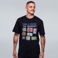 CAMISETA PRETA - QUAL O NOME DA BANDA