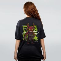 CAMISETA OVERSIZED PRETA - BLACKSMITH DEVIL
