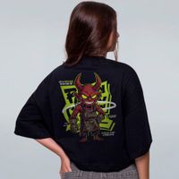 CROPPED OVERSIZED PRETO - BLACKSMITH DEVIL
