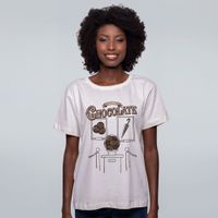 CAMISETA OFF WHITE - CHOCOLATE