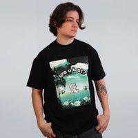 CAMISETA OVERSIZED PRETA - ARE U LOST?
