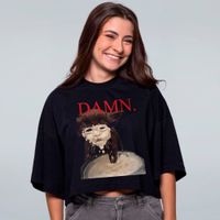 CROPPED OVERSIZED PRETO - MOGGED