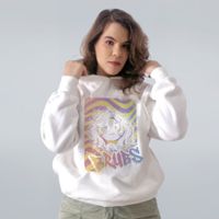 MOLETOM OFF WHITE - GRAFITE