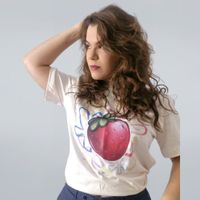 CAMISETA OFF WHITE - MORANGUINHO