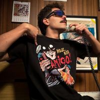 CAMISETA OVERSIZED PRETA - HOJE NÃO AMIGO