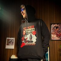 MOLETOM PRETO - SUSHI UNDERGROUND