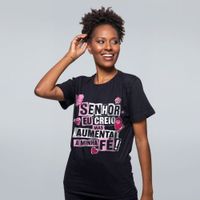 CAMISETA PRETA - EU CREIO