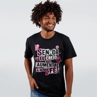 CAMISETA PRETA - EU CREIO