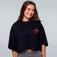 CROPPED OVERSIZED PRETO - GHANOR