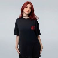 CAMISETA OVERSIZED PRETA - OZOB