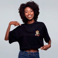 CROPPED OVERSIZED PRETO - NERDINHO
