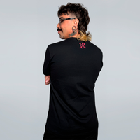 CAMISETA PRETA - ANJINHO E DIABINHO