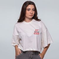 CROPPED OVERSIZED OFF WHITE - ACF E MOTUL