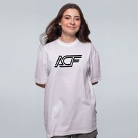 CAMISETA OVERSIZED OFF WHITE - LOGO ACF