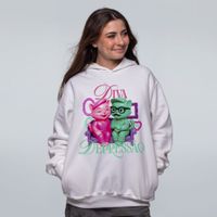MOLETOM OFF WHITE - GATINHOS NO SOFÁ