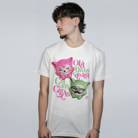 CAMISETA OFF WHITE - GATINHOS CHICLOS
