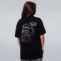 CAMISETA OVERSIZED PRETA - KINNOTY