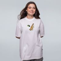CAMISETA OVERSIZED OFF WHITE - SALVE O GATO