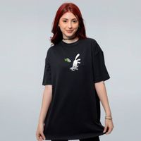 CAMISETA OVERSIZED PRETA - SALVE O GATO