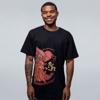 CAMISETA PRETA - NÃO OLHE PARA TRÁS