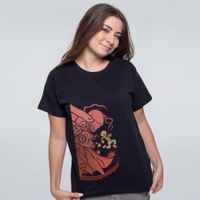 CAMISETA PRETA - NÃO OLHE PARA TRÁS