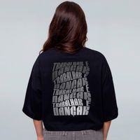 CROPPED OVERSIZED PRETO - DECADENTE