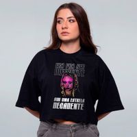 CROPPED OVERSIZED PRETO - DECADENTE