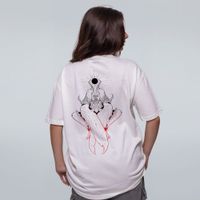 CAMISETA OVERSIZED OFF WHITE - A RAIVA DE SAMAEL