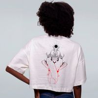 CROPPED OVERSIZED OFF WHITE - A RAIVA DE SAMAEL