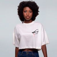 CROPPED OVERSIZED OFF WHITE - A RAIVA DE SAMAEL