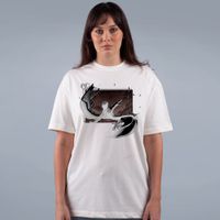 CAMISETA OVERSIZED OFF WHITE - A QUEDA DO PORTADOR DA LUZ