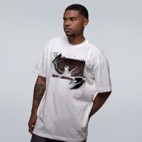 CAMISETA OVERSIZED OFF WHITE - A QUEDA DO PORTADOR DA LUZ