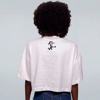 CROPPED OVERSIZED OFF WHITE - A QUEDA DO PORTADOR DA LUZ