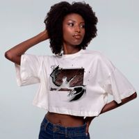 CROPPED OVERSIZED OFF WHITE - A QUEDA DO PORTADOR DA LUZ