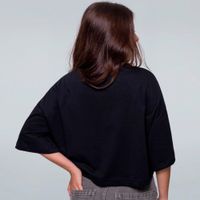 CROPPED OVERSIZED PRETO - NERD FUDIDO V2
