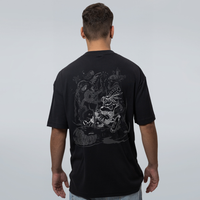 CAMISETA OVERSIZED PRETA -  ABYSSAL