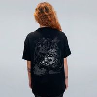 CAMISETA OVERSIZED PRETA -  ABYSSAL