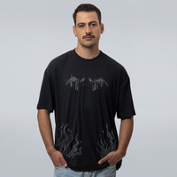 CAMISETA OVERSIZED PRETA -  ABYSSAL