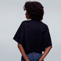 CROPPED OVERSIZED PRETO - DA TELA PARA A VIDA REAL