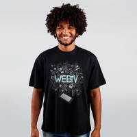 CAMISETA OVERSIZED PRETA - DA TELA PARA A VIDA REAL