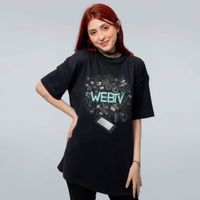 CAMISETA OVERSIZED PRETA - DA TELA PARA A VIDA REAL