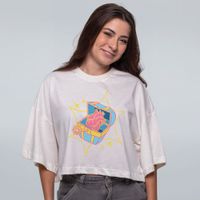 CROPPED OVERSIZED OFF WHITE - É NAS ESTRANHEZAS