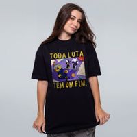 CAMISETA OVERSIZED PRETA - TODA LUTA
