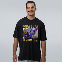 CAMISETA OVERSIZED PRETA - TODA LUTA