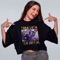 CROPPED OVERSIZED PRETO - TODA LUTA