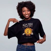 CROPPED OVERSIZED PRETO - DESEMPODERE-SE