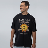 CAMISETA OVERSIZED PRETA - DESEMPODERE-SE