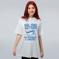 CAMISETA OVERSIZED OFF WHITE - CARTÃO