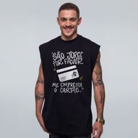REGATA OVERSIZED PRETA - CARTÃO